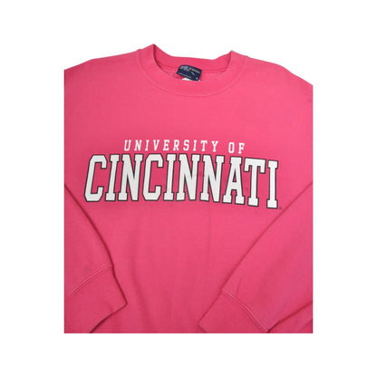 Vintage Cincinnati University Sweatshirt Pink Small