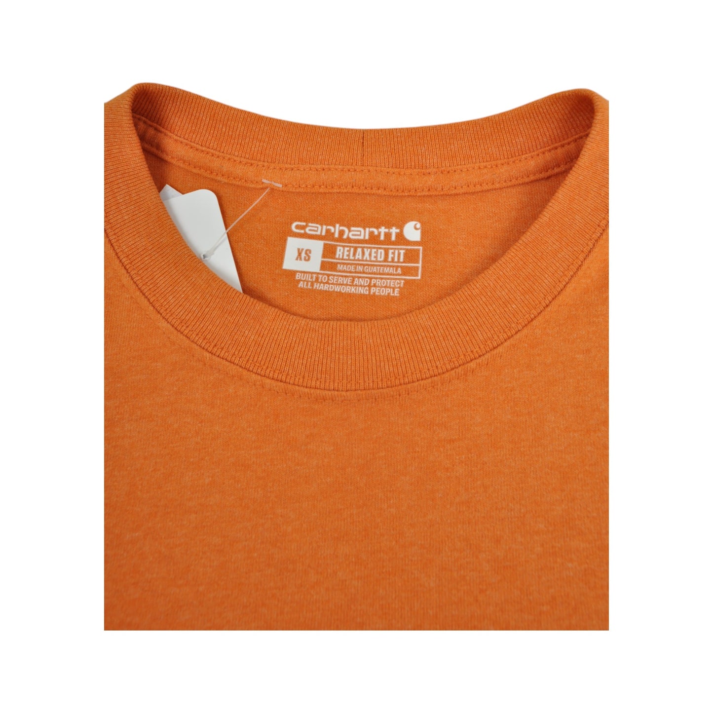 Vintage Carhartt Pocket T-Shirt Orange XS