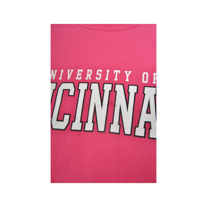 Vintage Cincinnati University Sweatshirt Pink Small