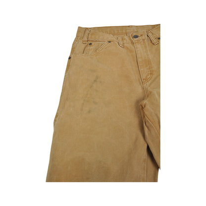 Vintage Dickies Carpenter Jeans Tan W32 L30