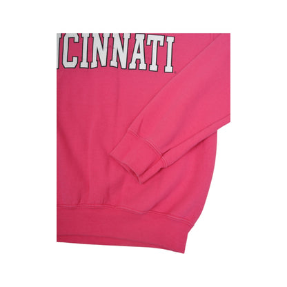 Vintage Cincinnati University Sweatshirt Pink Small