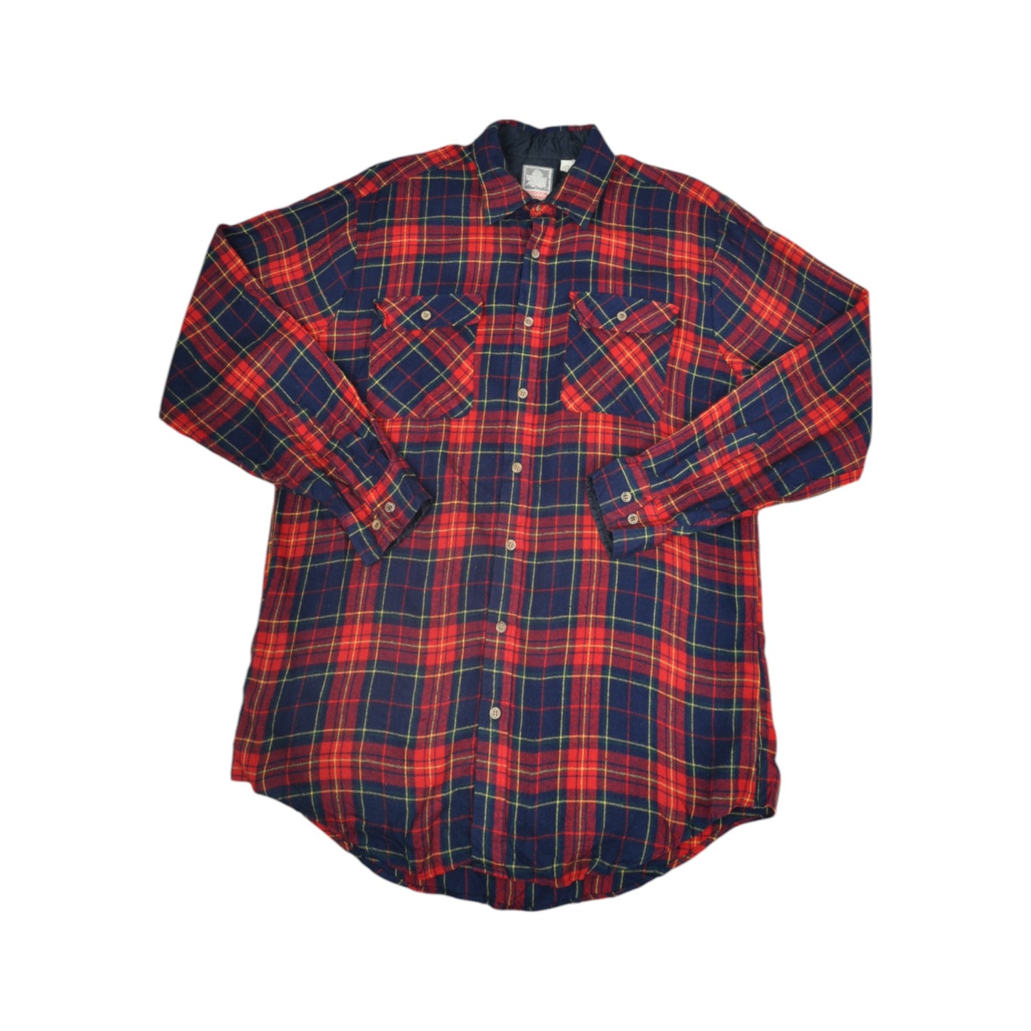 Vintage Lumberjack Shirt Long Sleeved Checked Red Medium