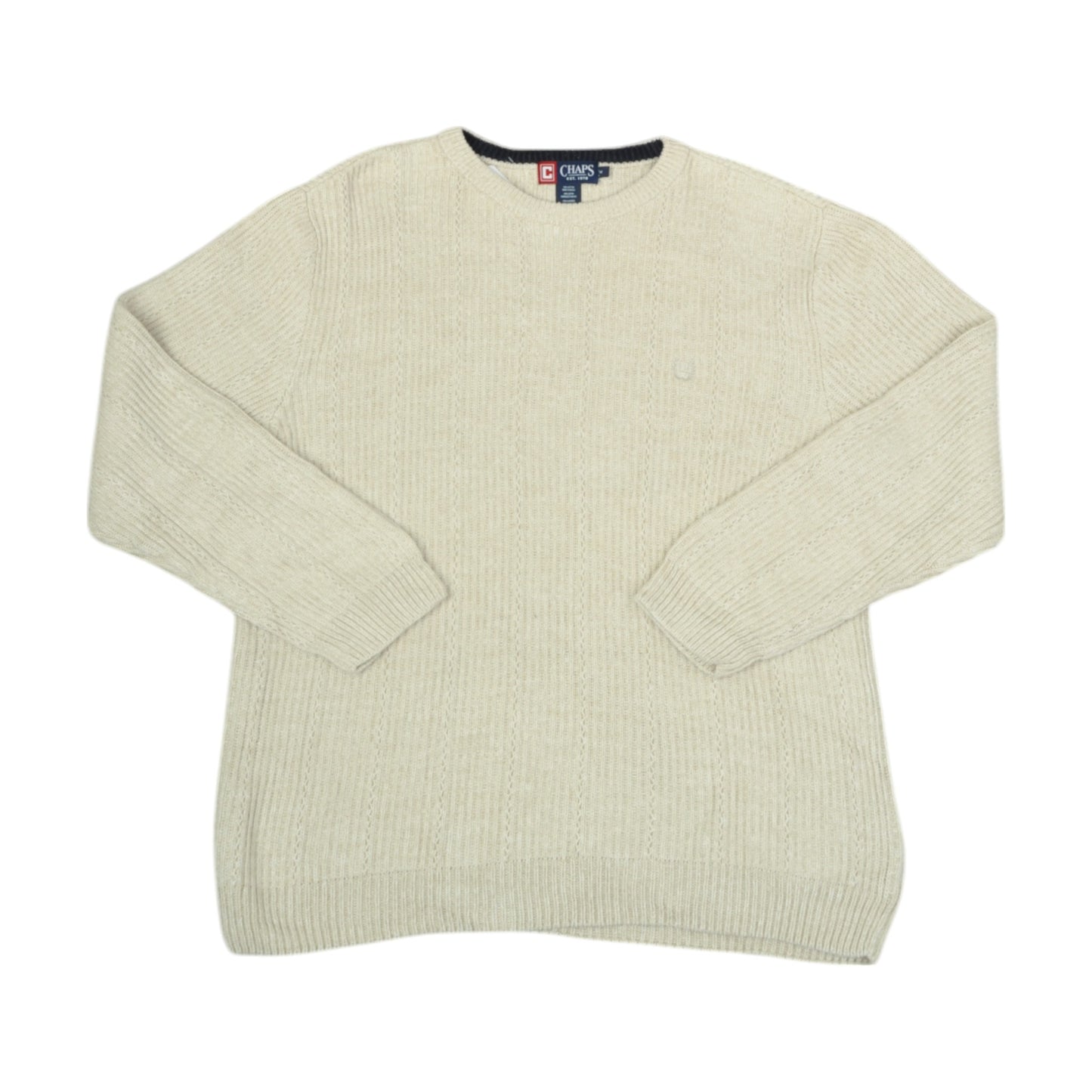 Vintage Chaps Knitwear Sweatshirt Beige Medium