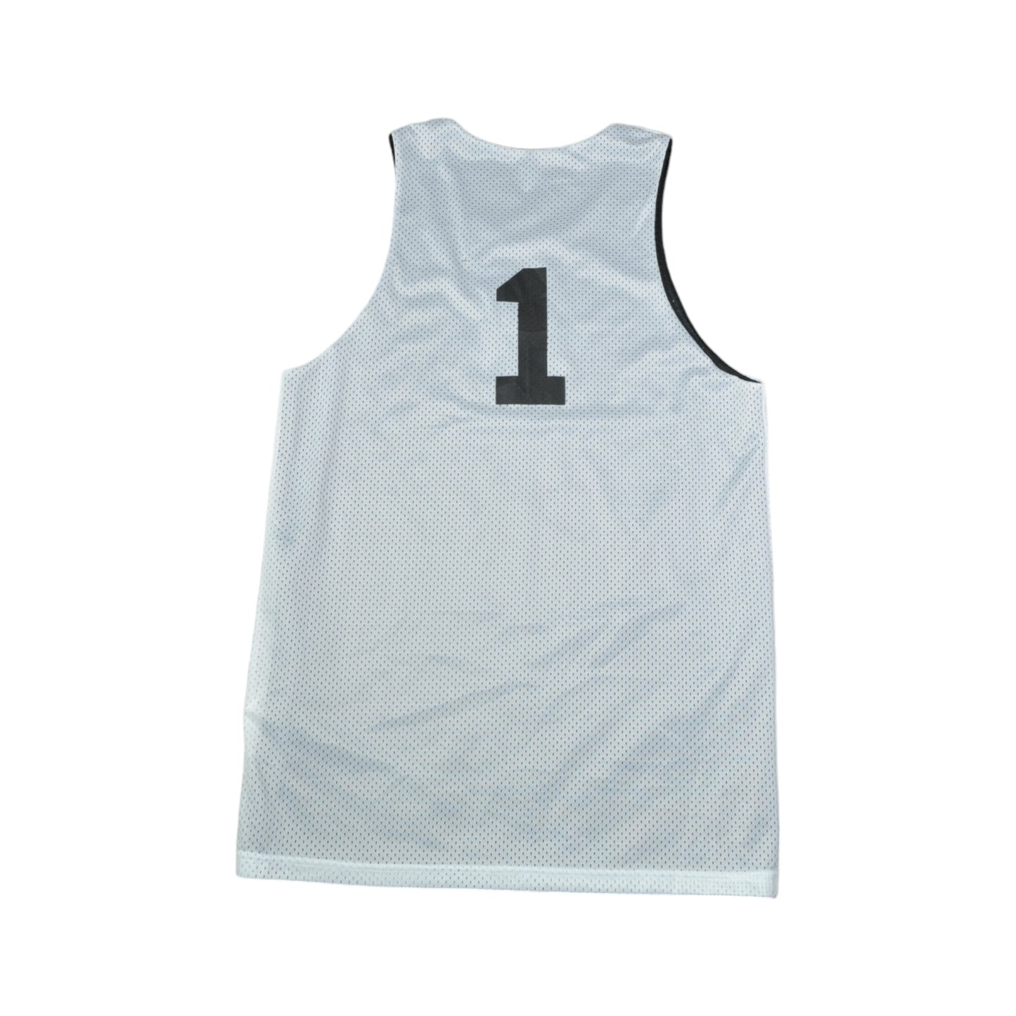 Vintage Under Armour Reversible The Basketball Warehouse Vest Jersey White Medium