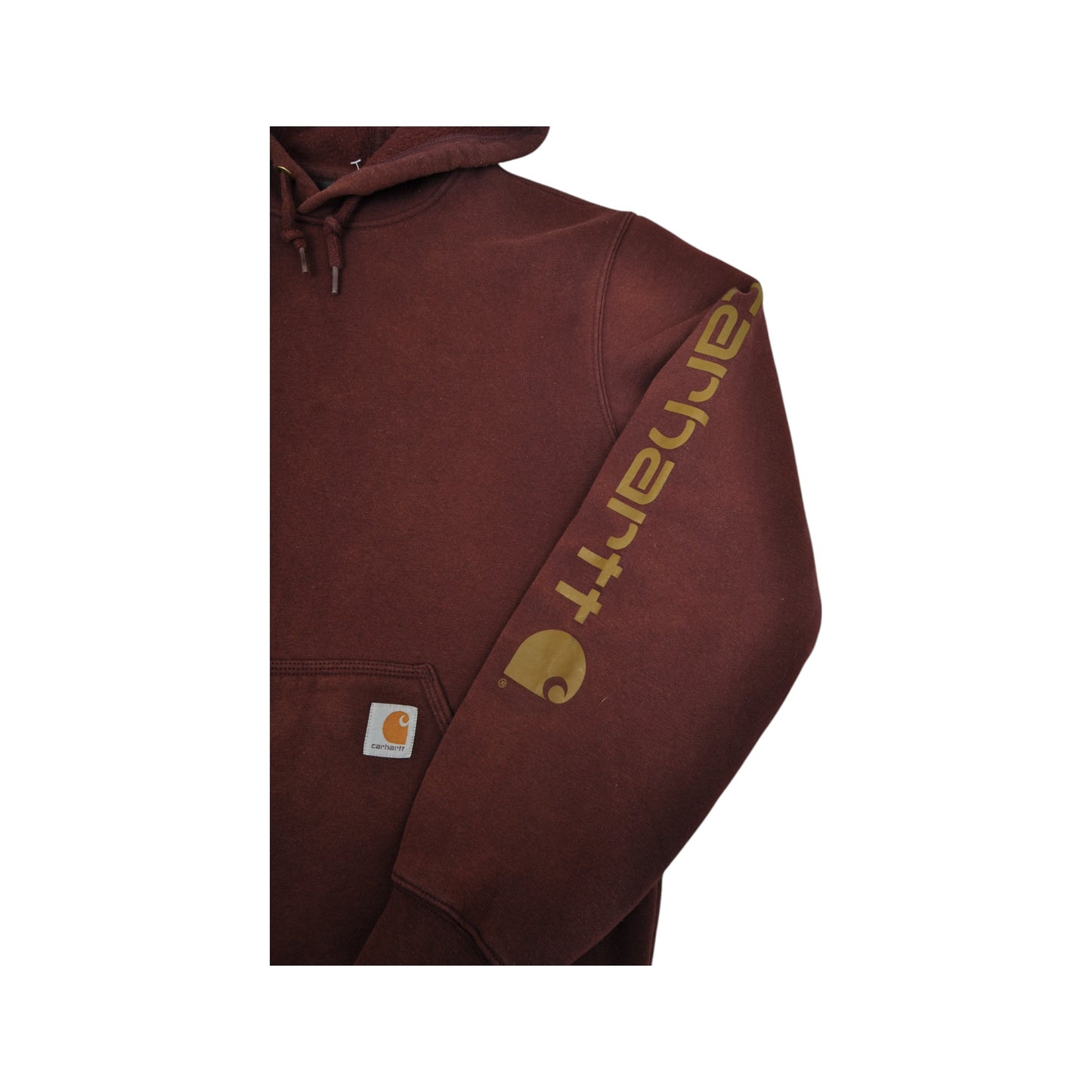 Vintage Carhartt Sweatshirt Hoodie Burgundy Medium