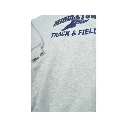 Vintage Middletown Track and Field Sweatshirt Grey Large