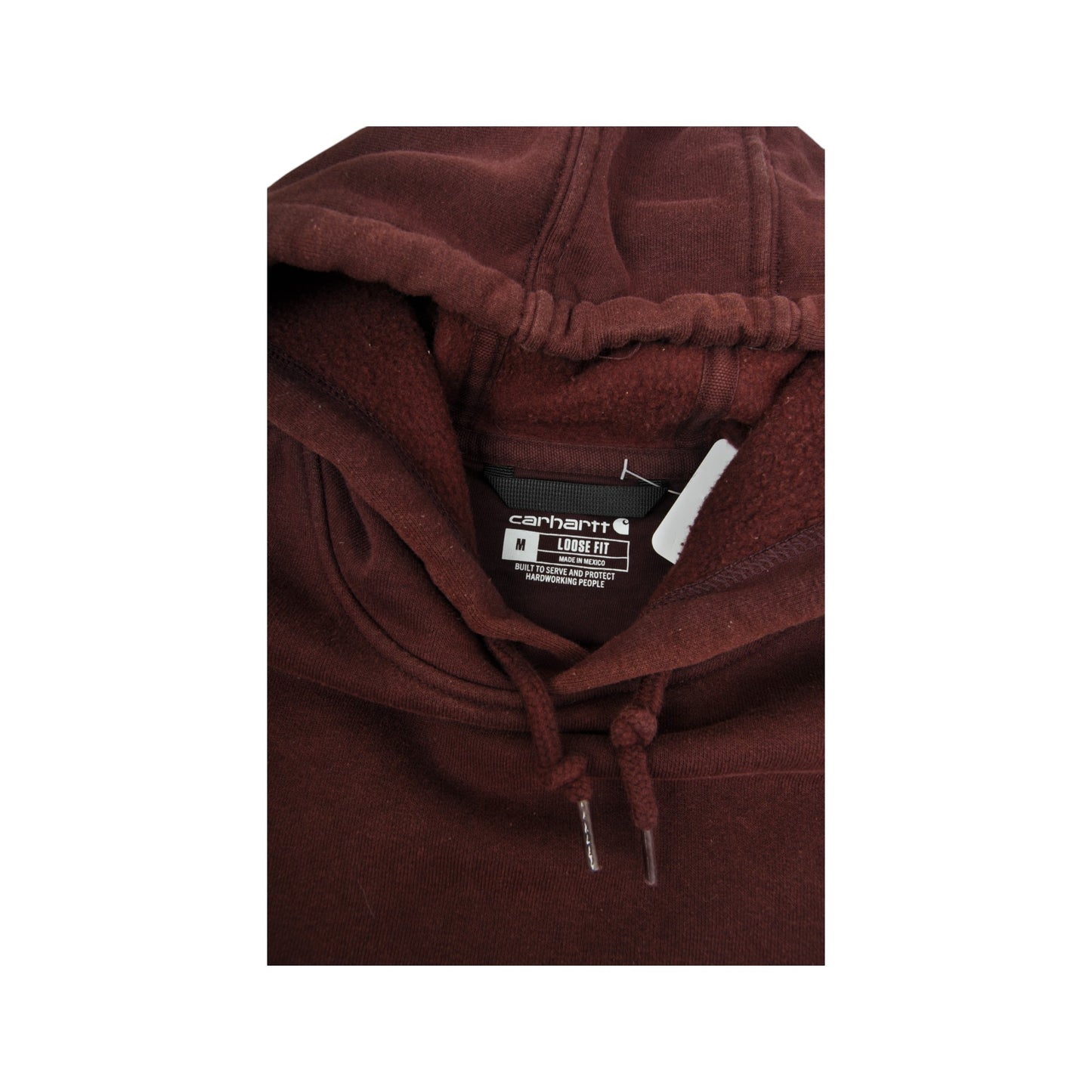 Vintage Carhartt Sweatshirt Hoodie Burgundy Medium