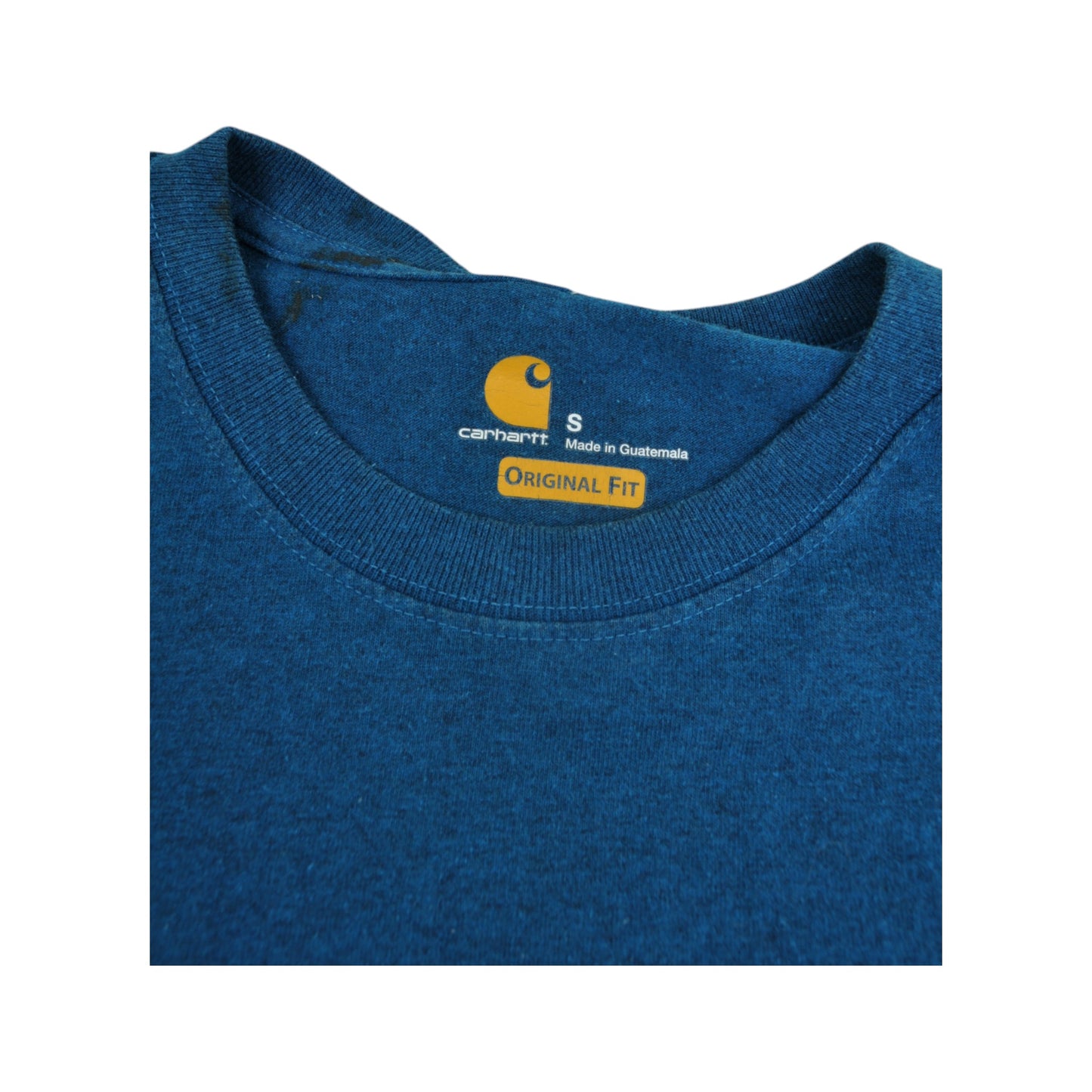 Vintage Carhartt Long Sleeve T-Shirt Blue Small