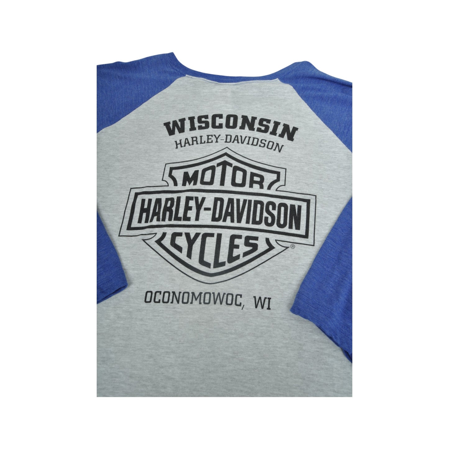 Vintage Harley-Davidson Wisconsin T-Shirt Long Sleeve Grey XXXL