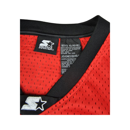 Vintage Starter Basketball Vest Jersey Red Small