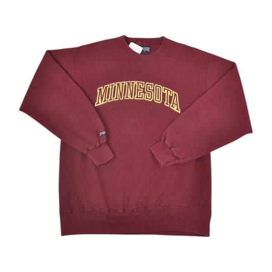 Vintage Minnesota Sweatshirt Burgundy Large