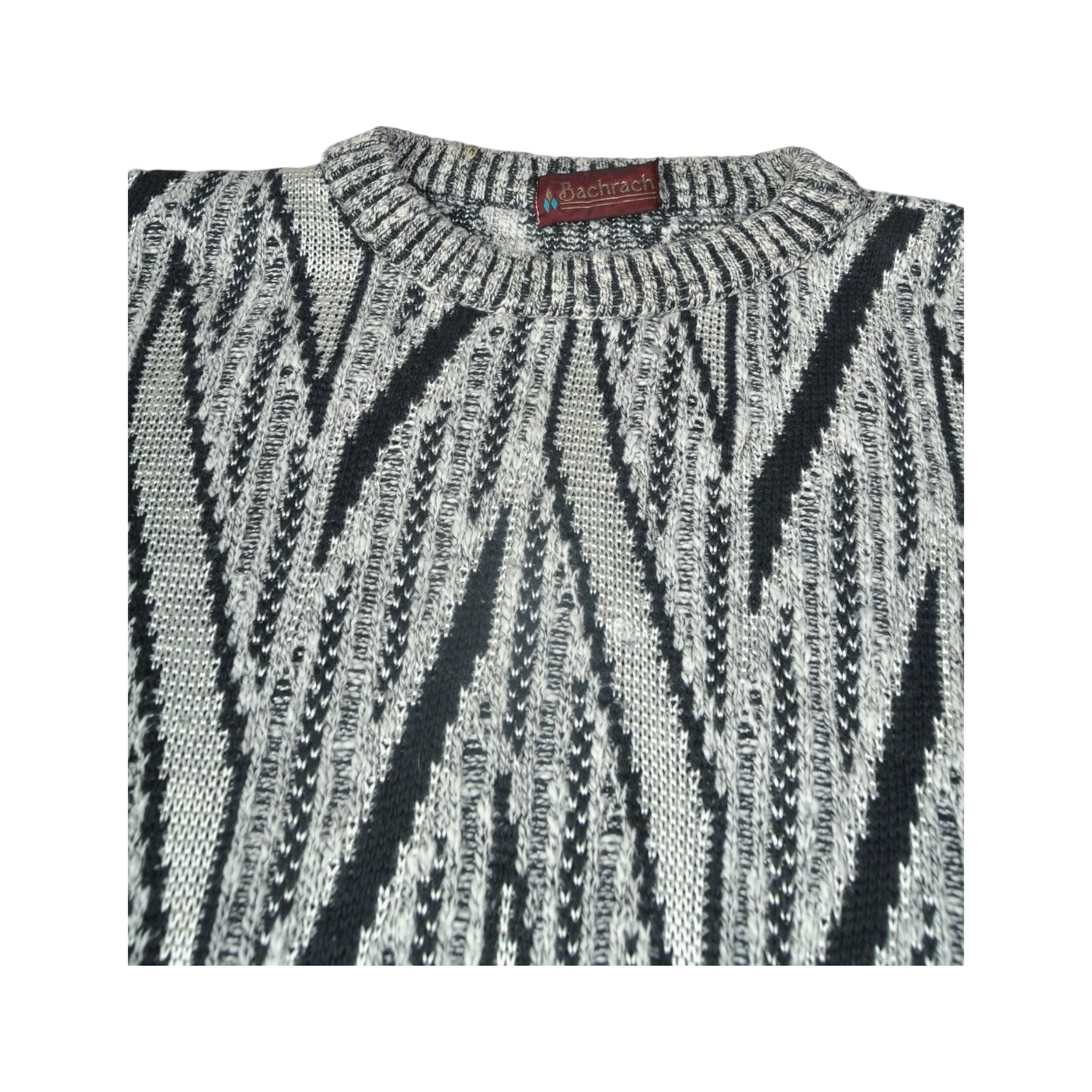 Vintage Strickpullover Retro Muster Multi Klein