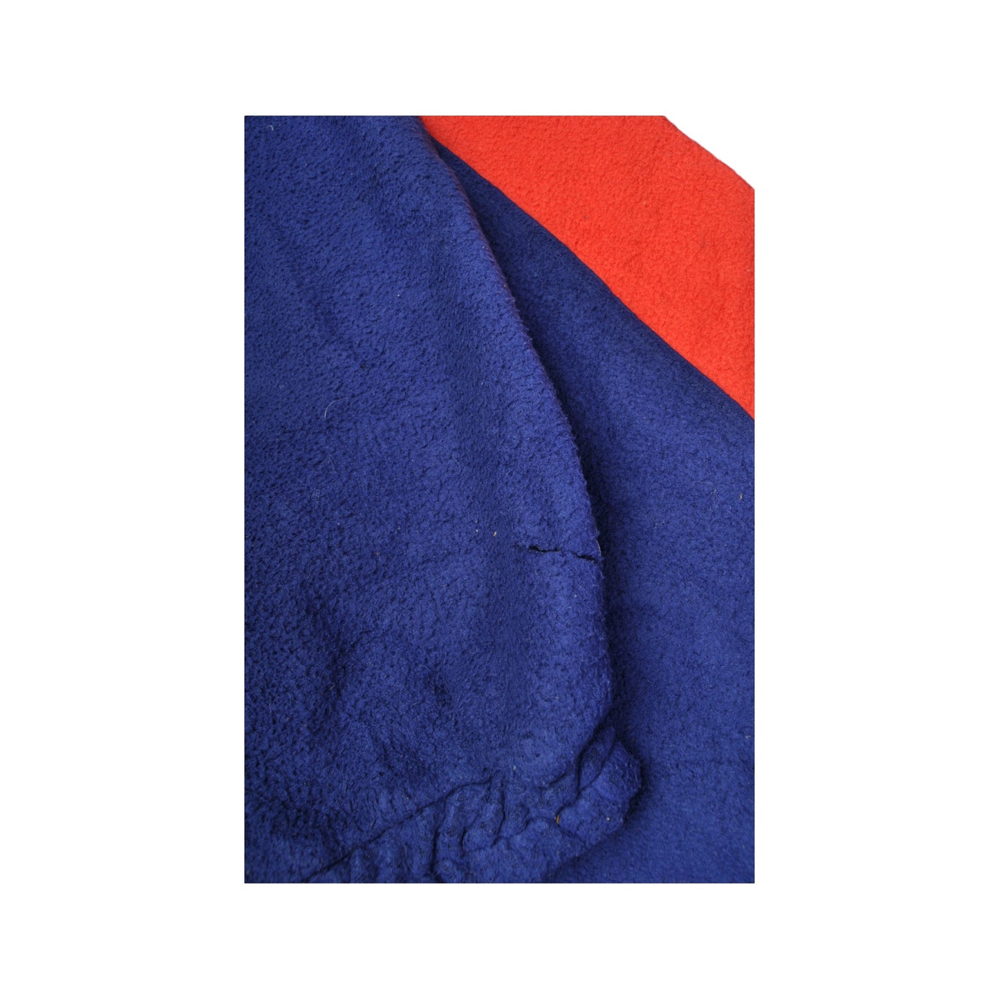 Vintage Fleece 1/4 Zip Block Colour Blue XL