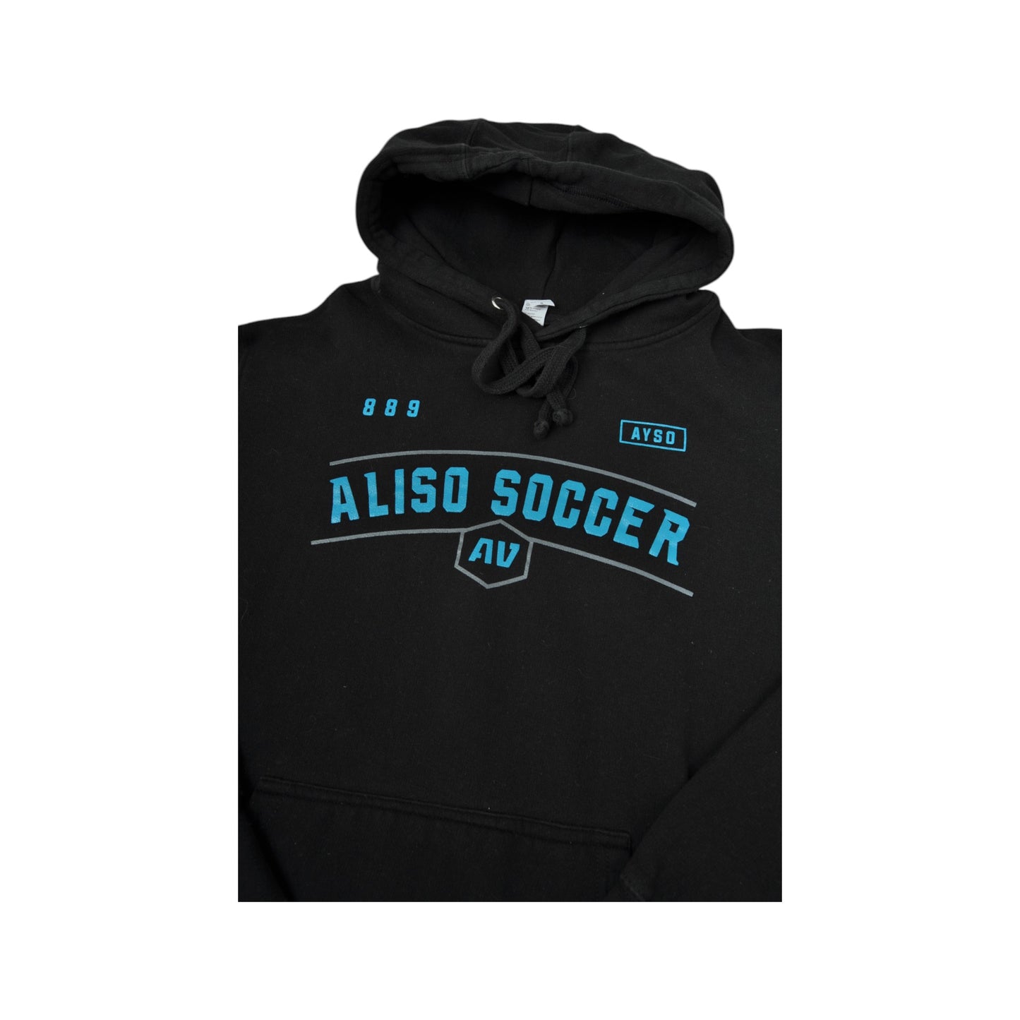 Vintage Aliso Soccer Sweatshirt Hoodie Black Small