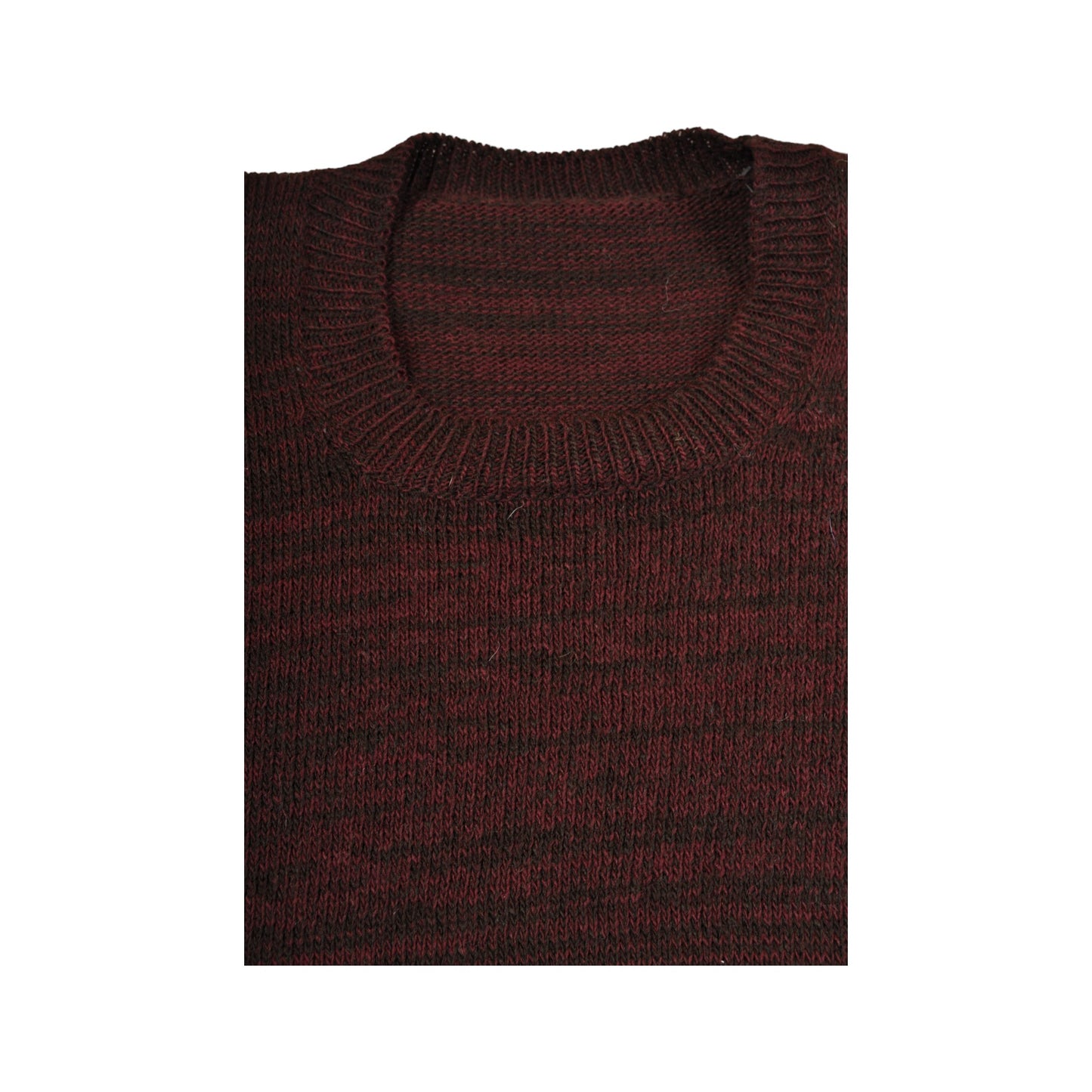 Vintage Knitwear Sweater Burgundy/Black Ladies Small