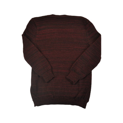 Vintage Knitwear Sweater Burgundy/Black Ladies Small