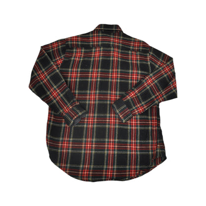 Vintage Lumberjack Shirt Long Sleeved Checked Red Large