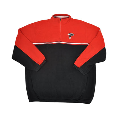 Vintage NFL Atlanta Falcons 1/4 Zip Fleece Black Large