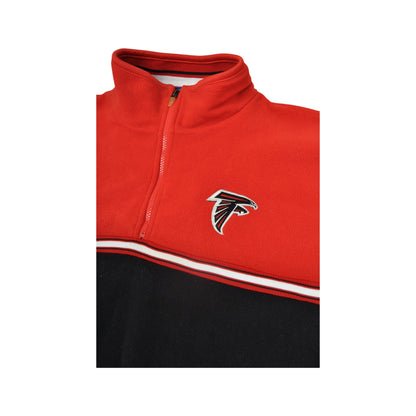 Vintage NFL Atlanta Falcons 1/4 Zip Fleece Black Large