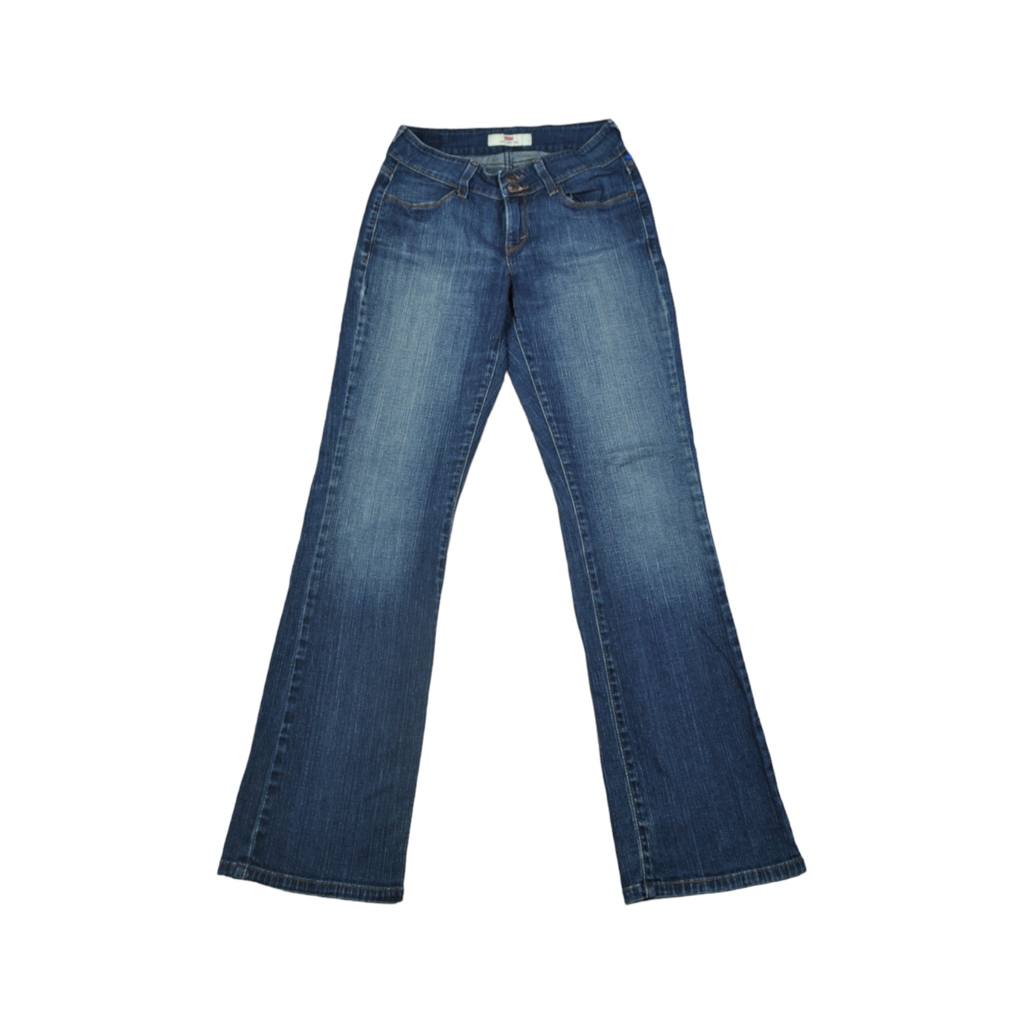 Vintage Levi s 529 Curvy Boot Cut Jeans Blue Wash Denim Ladies W28 L32 Cloak Vintage
