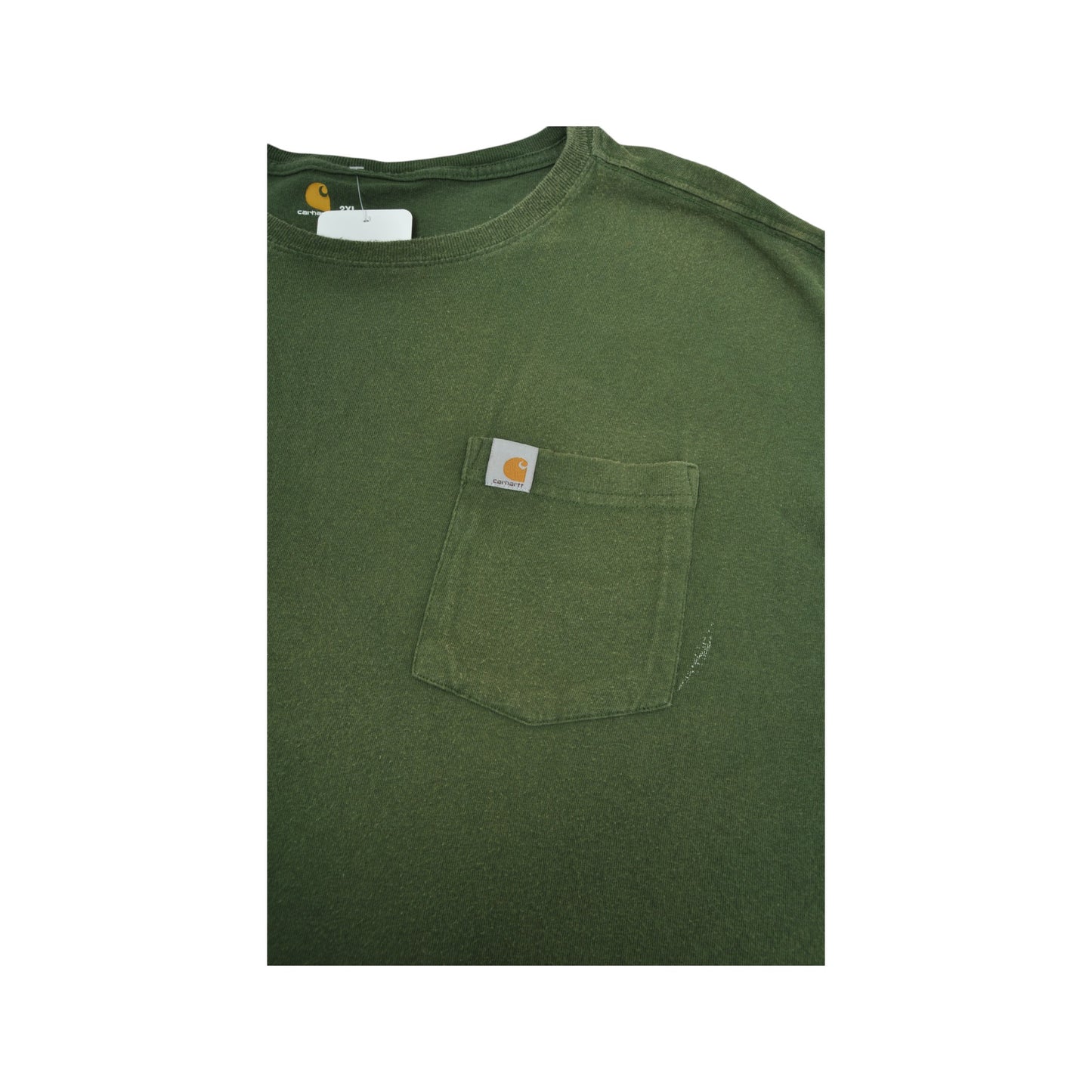 Vintage Carhartt Pocket T-Shirt Green XXL