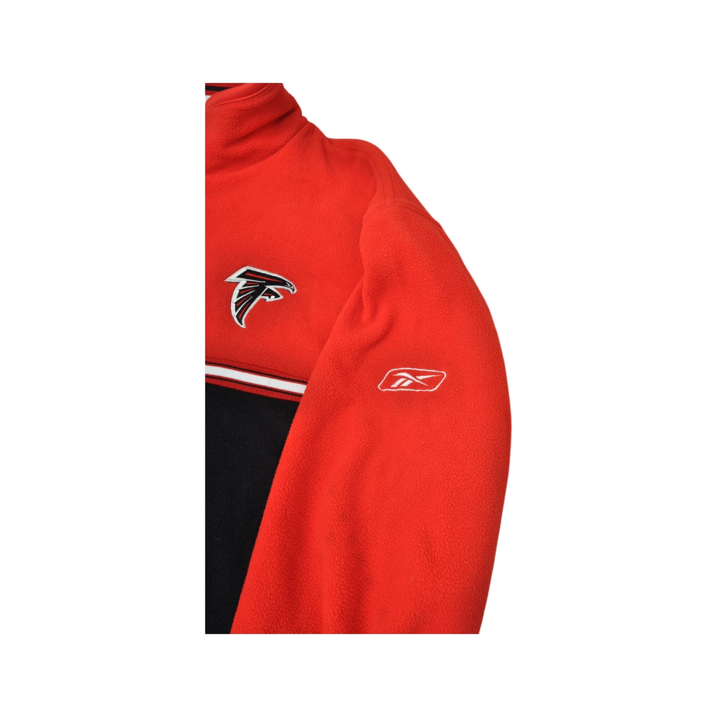 Vintage NFL Atlanta Falcons 1/4 Zip Fleece Black Large