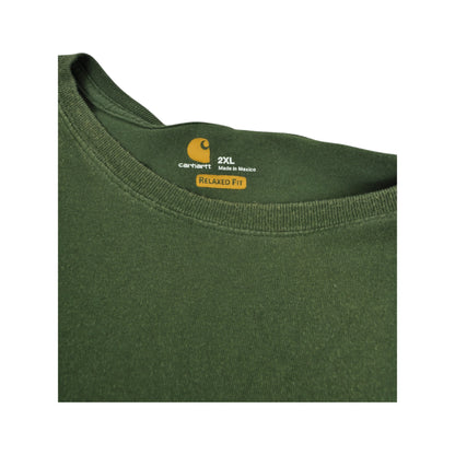 Vintage Carhartt Pocket T-Shirt Green XXL