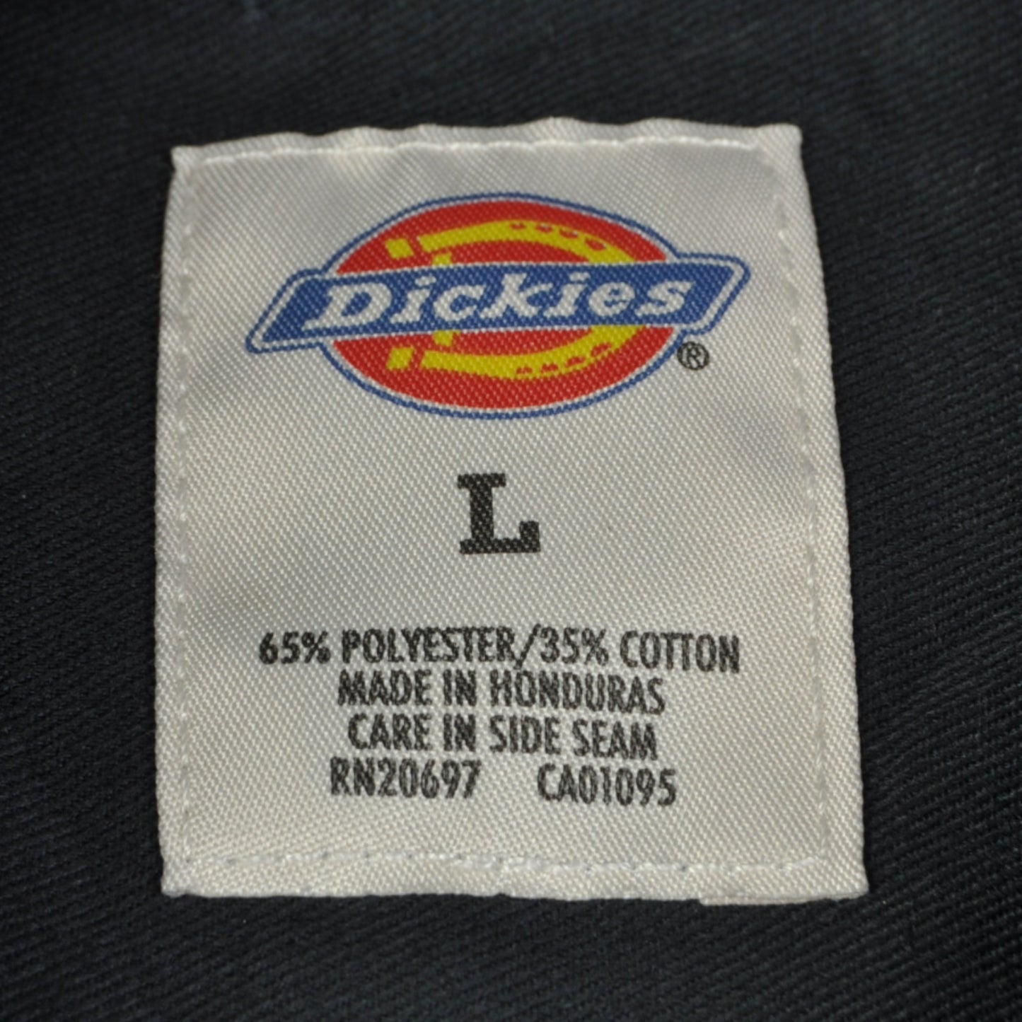 Vintage Shirt Workwear Dickies Long Sleeve Black Large