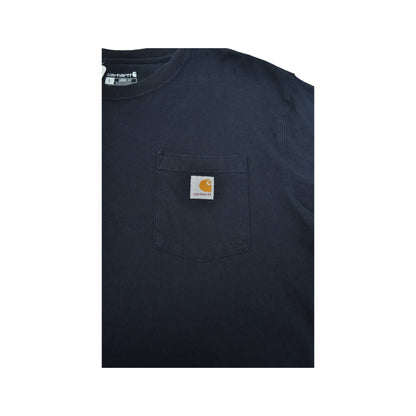 Vintage Carhartt Pocket T-Shirt Navy Large