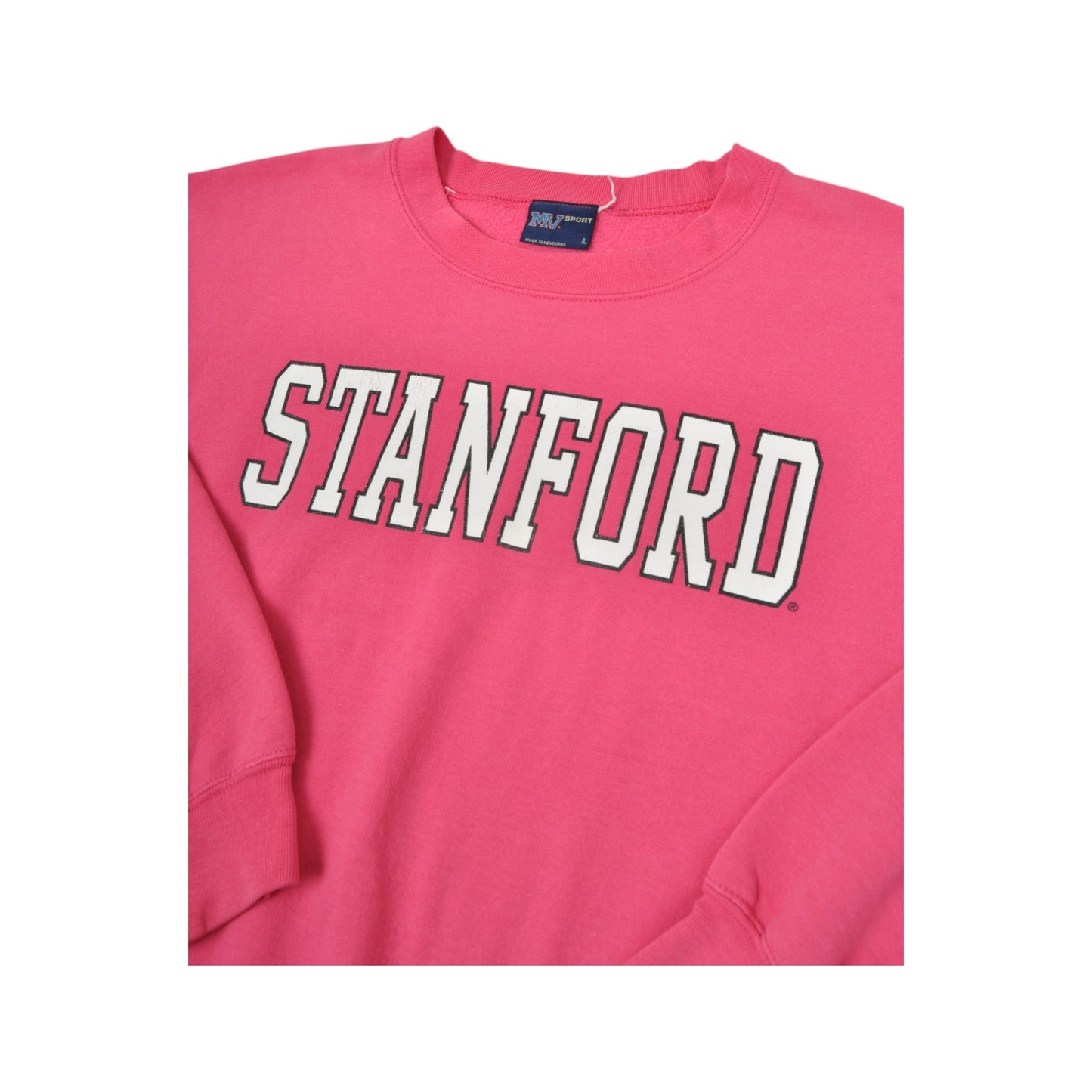 Vintage Stanford University Sweatshirt Pink Large