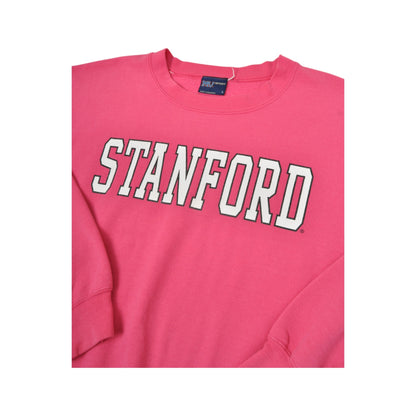 Vintage Stanford University Sweatshirt Pink Large