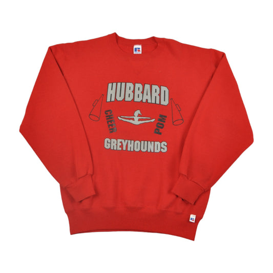 Vintage Russell Athletic Hubbard Windhunde Sweatshirt Rot Medium