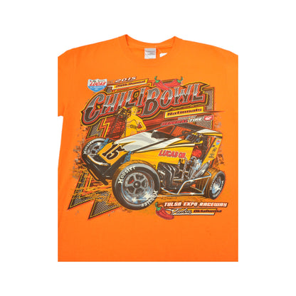 Vintage Chili Bowl T-Shirt Long Sleeve Orange Small