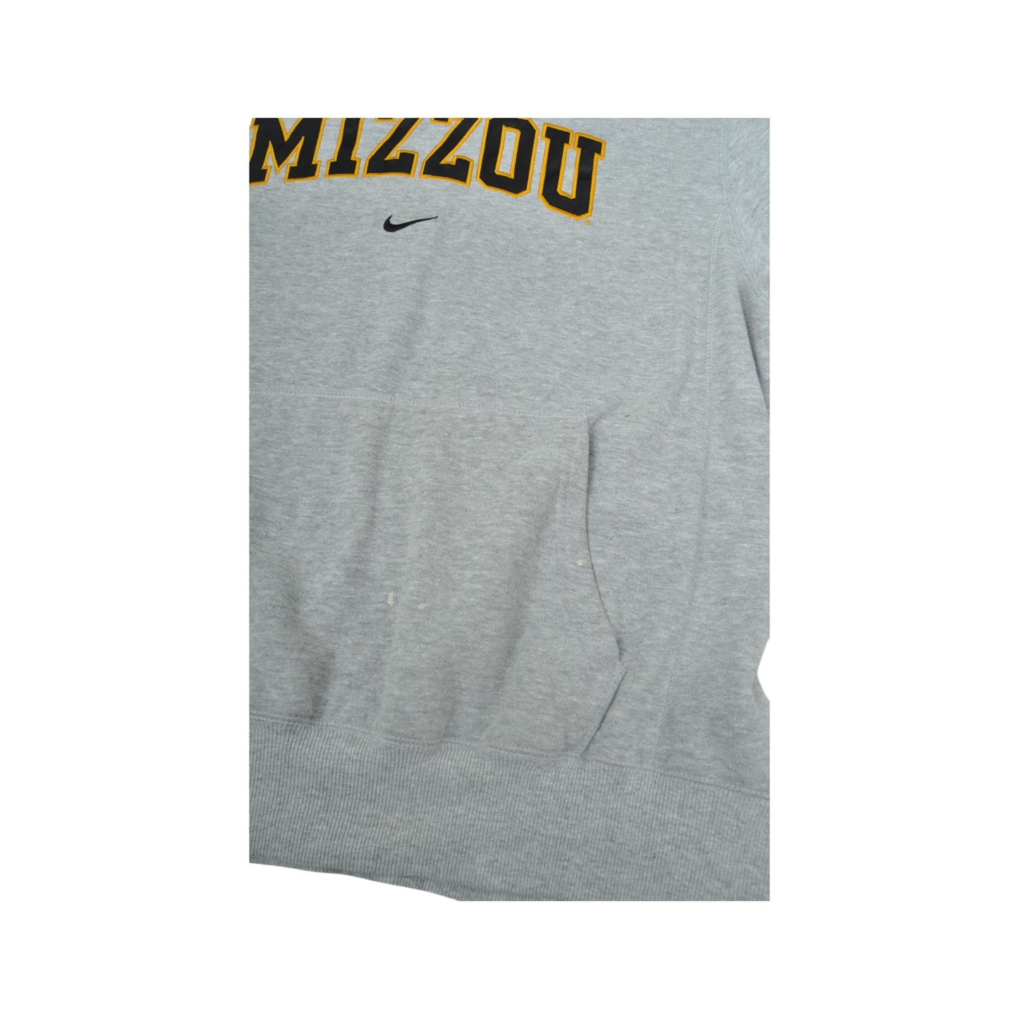 Vintage Nike Team Mizzou Sweatshirt Hoodie Grey Large