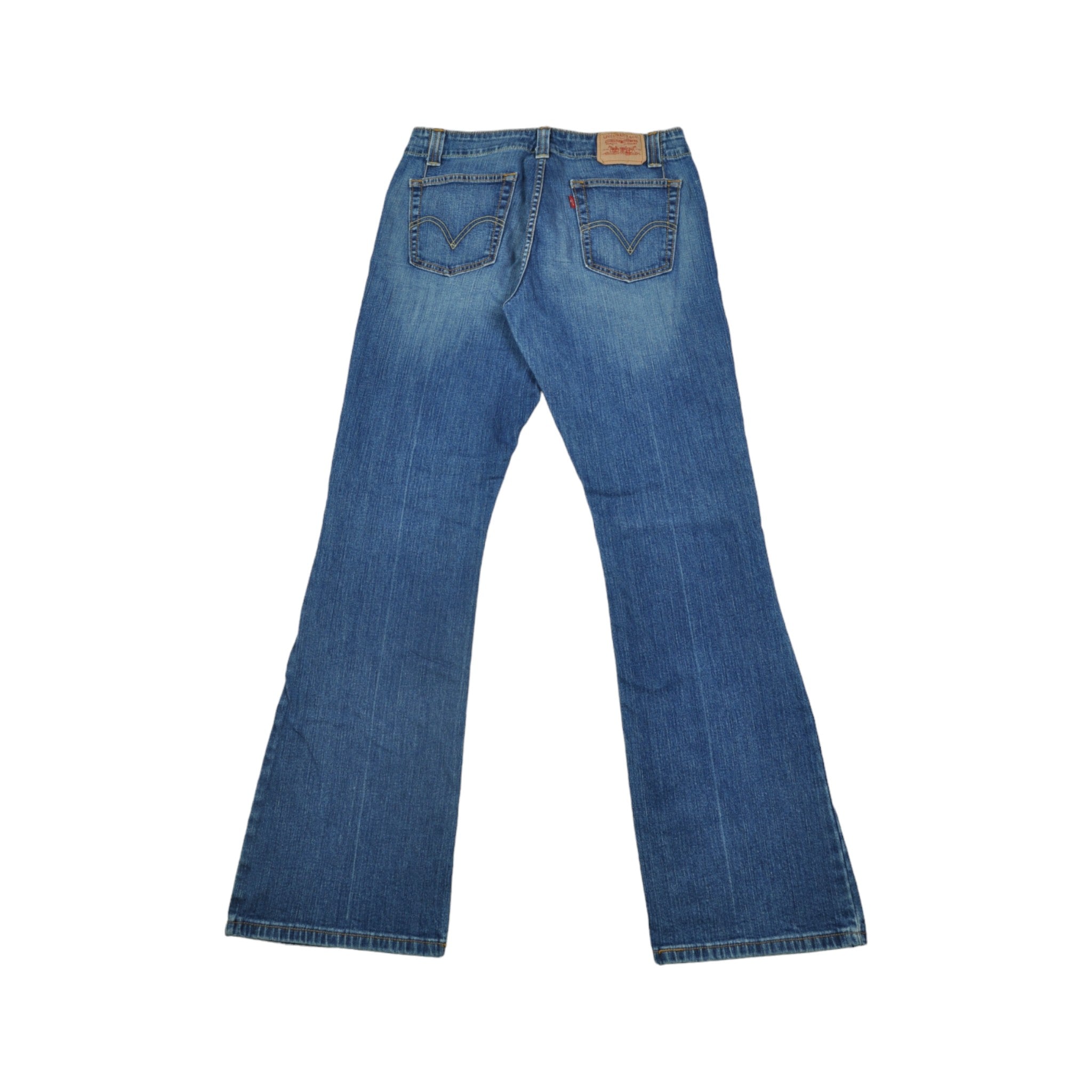 Vintage Levi s 525 Boot Cut Jeans Blue Wash Denim Ladies W32 L33