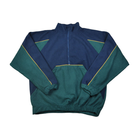 Vintage Fleece 1/4 Zip Retro Green XL