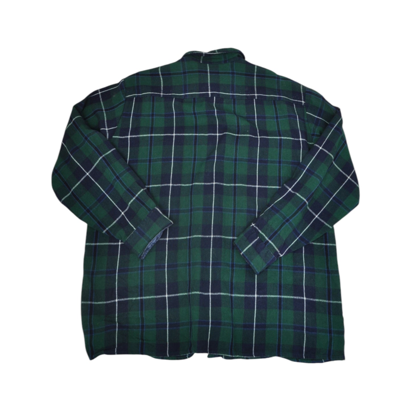 Vintage Lumberjack Shirt Long Sleeved Checked Green Large