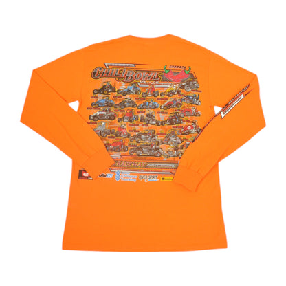 Vintage Chili Bowl T-Shirt Long Sleeve Orange Small