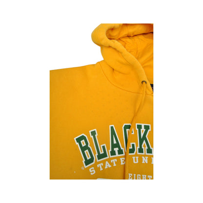 Vintage Black Hills State University Sweatshirt Hoodie Yellow Large