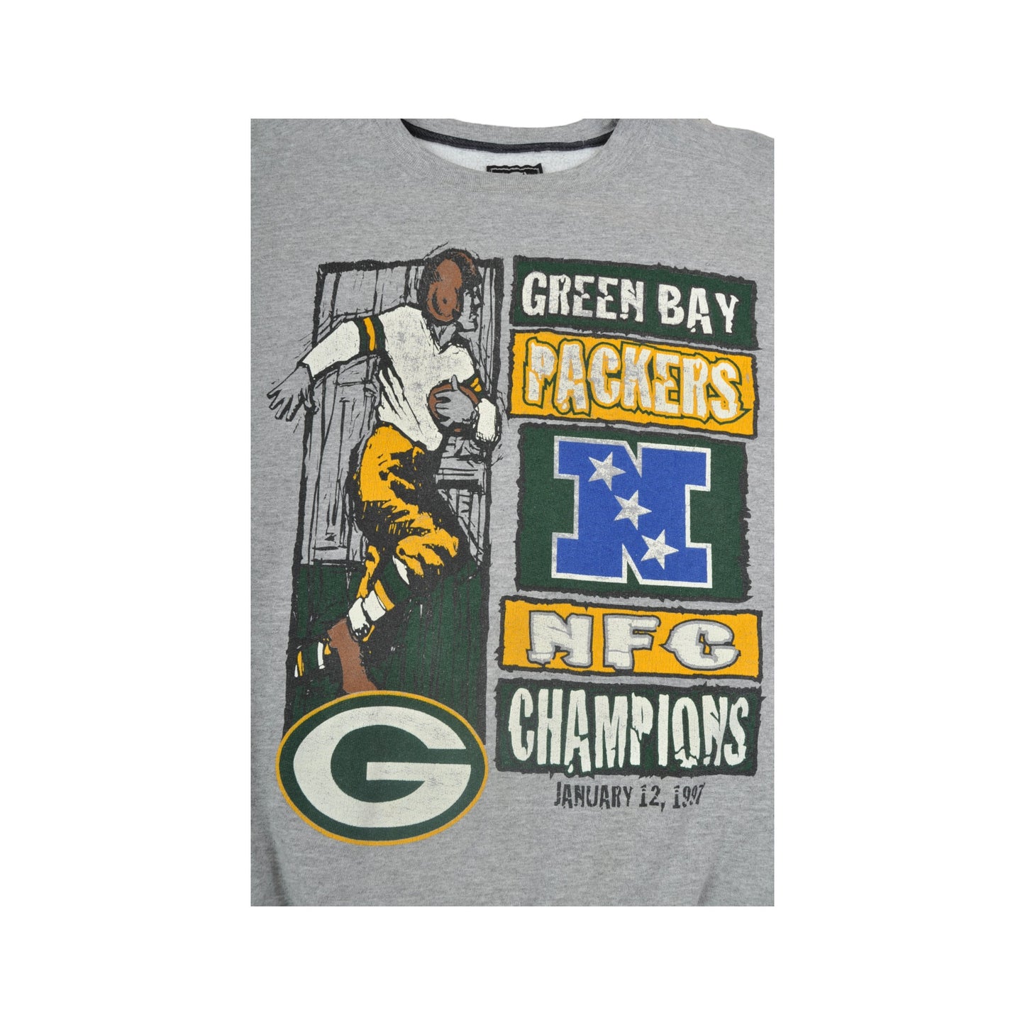 Vintage NFL Green Bay Packers Starter Sweatshirt Grey XL