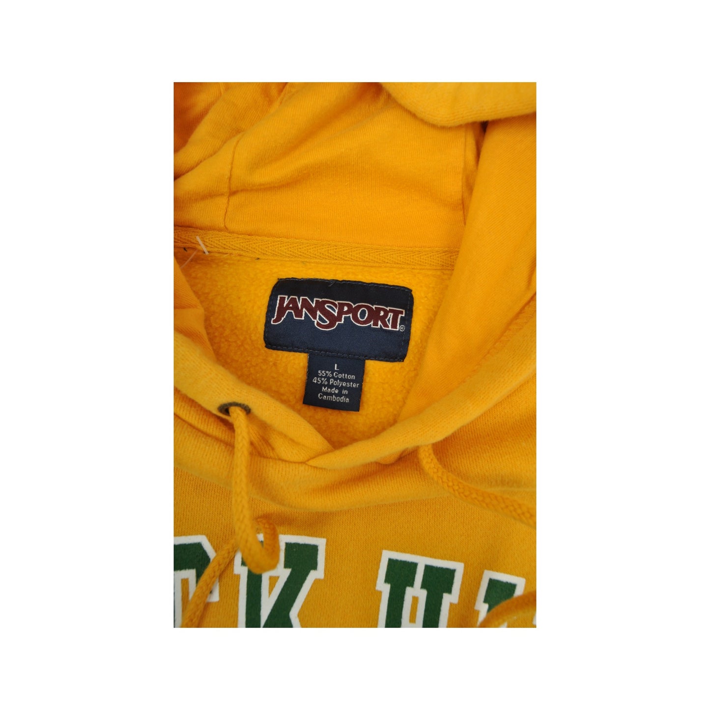 Vintage Black Hills State University Sweatshirt Hoodie Yellow Large