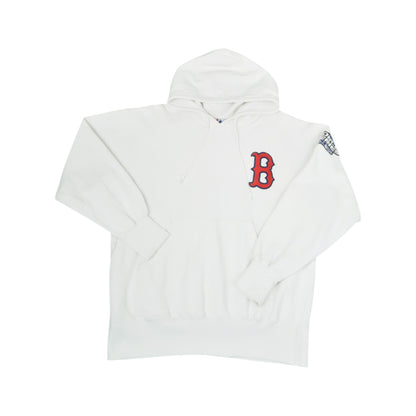 Vintage Boston Red Sox World Series Sweatshirt Hoodie White Large