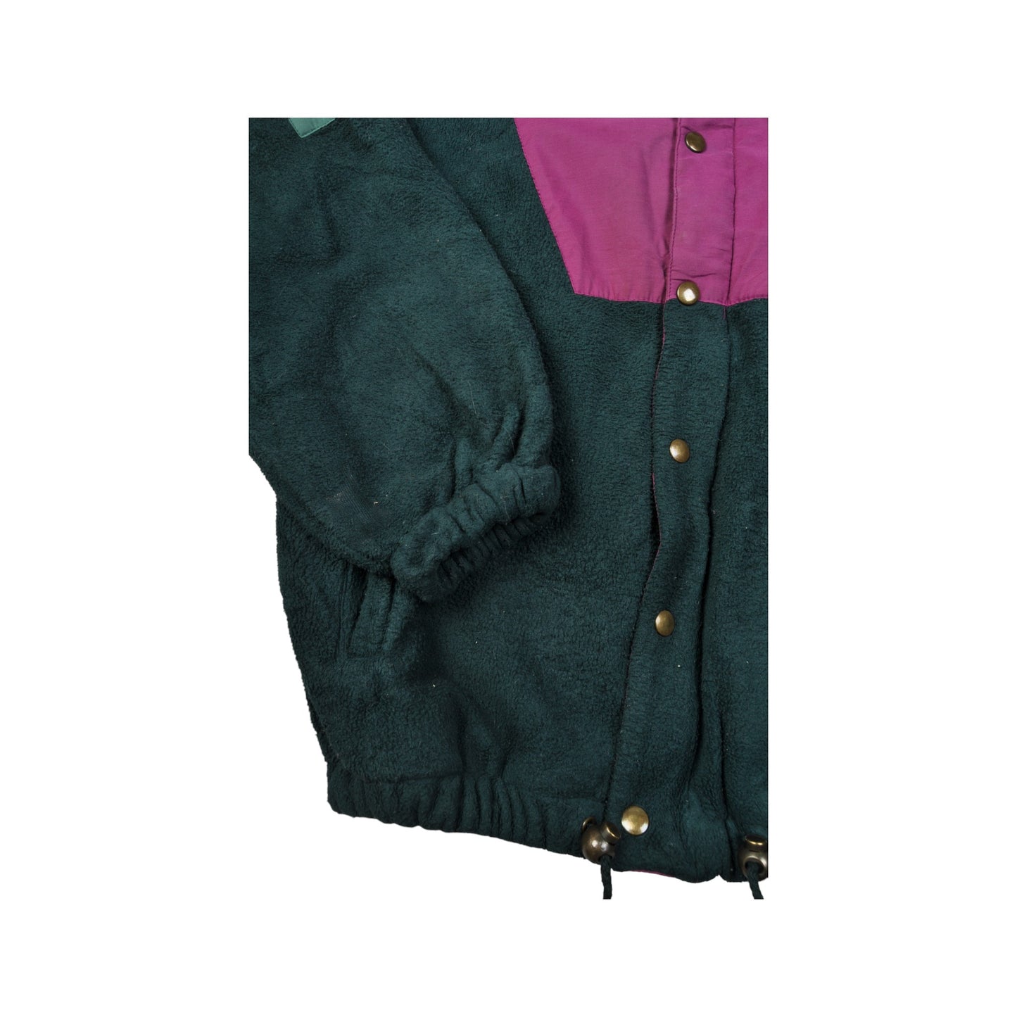 Vintage Fleece Jacket Retro Green Medium