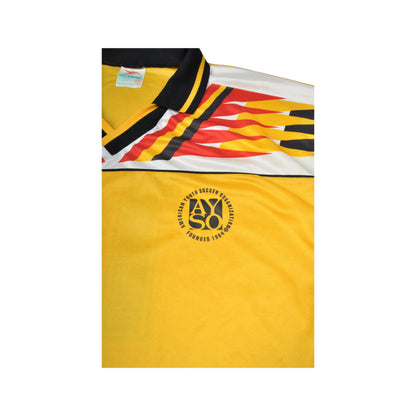 Vintage 90s Football Jersey Yellow Medium