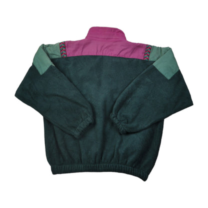 Vintage Fleece Jacket Retro Green Medium