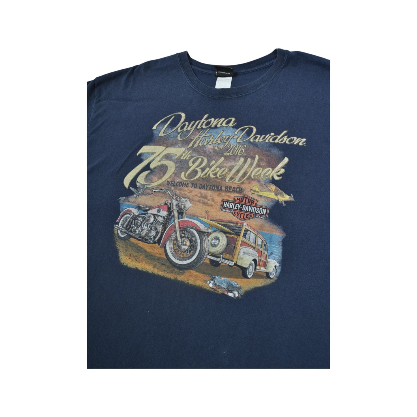 Vintage Harley-Davidson Dytona Beach T-Shirt Navy XXXL