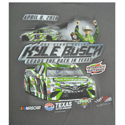 Vintage Nascar Kyle Busch T-Shirt Grey XXXL