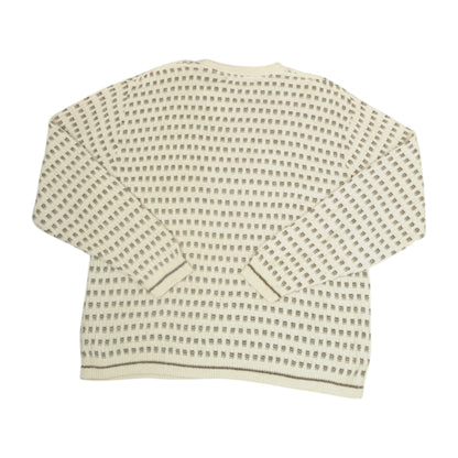 Vintage Knitwear Sweater Retro Pattern Beige XL