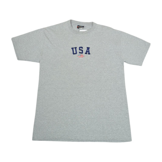 Vintage USA T-Shirt Grey Large