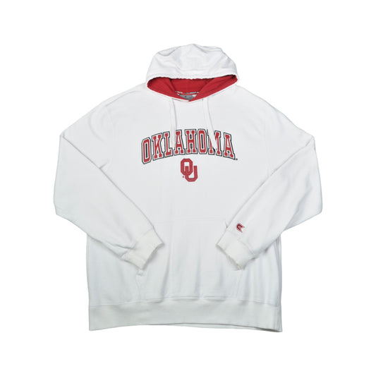 Vintage Oklahoma University Kapuzenpullover Weiß XL